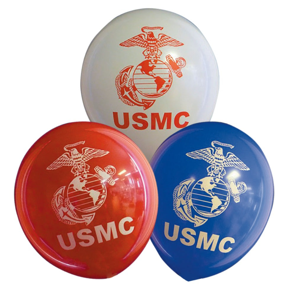 USMC Latex Balloons (10pk)