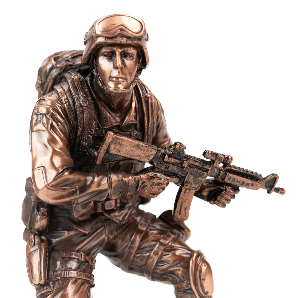 Copper-Plated “Marine” Statue