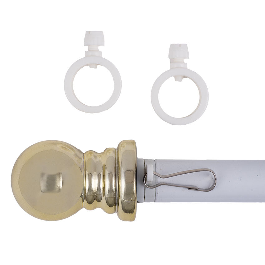 Silver 2-Piece Spinning Flag Pole