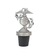 Pewter USMC Emblem Bottle Stopper