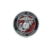 Pewter USMC Emblem Hitch Cover