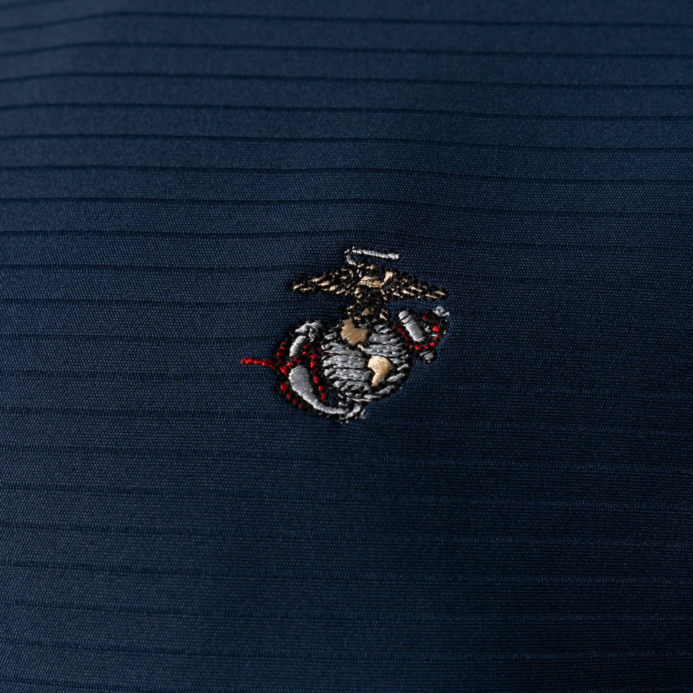 Coolmax Textured Stripe Polo Navy