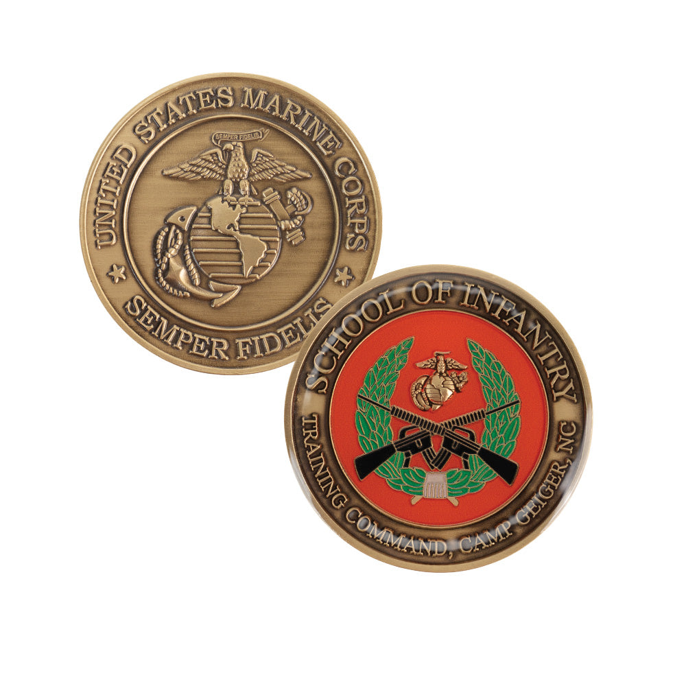 Camp Geiger School of Infantry Coin