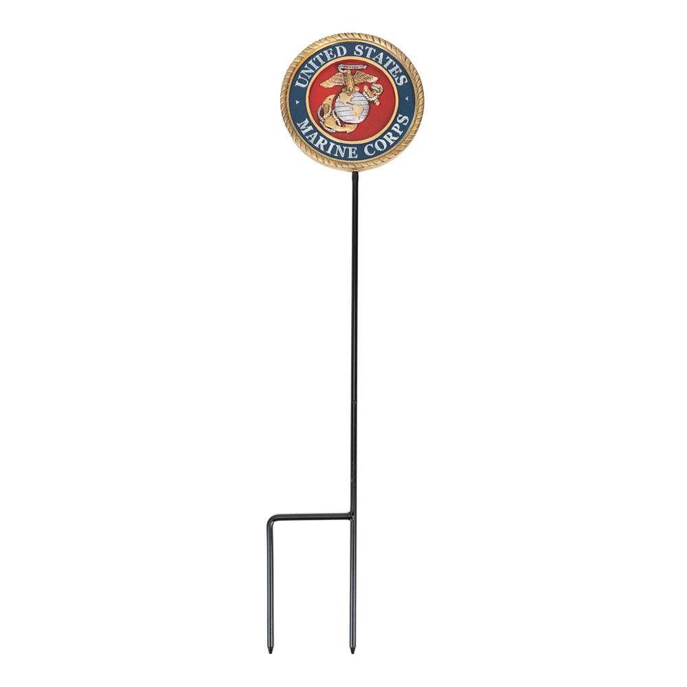 USMC Emblem Garden Stake