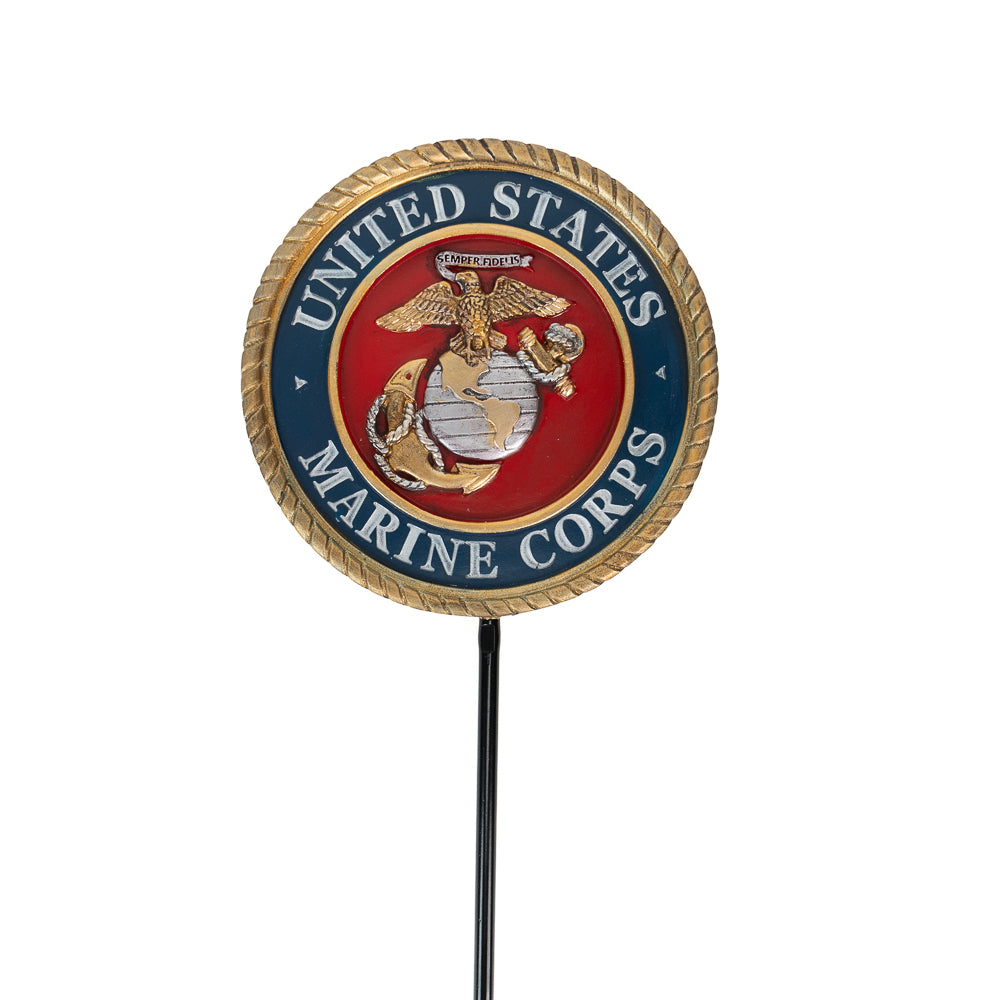 USMC Emblem Garden Stake