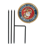 USMC Emblem Garden Stake