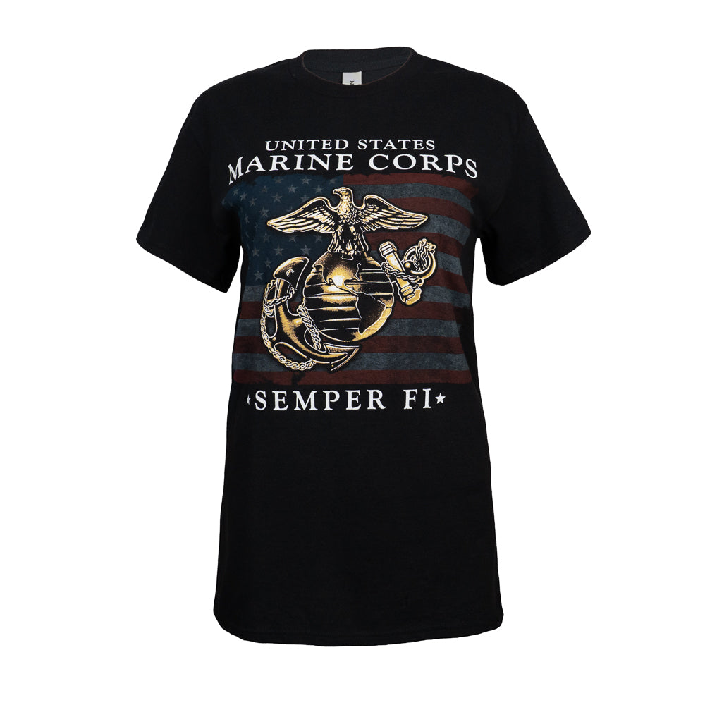 USMC/Semper Fi Flag T-Shirt