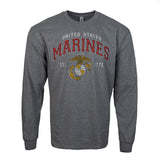 USMC Vintage Block LS T-Shirt