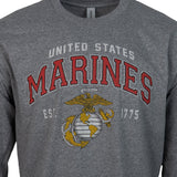 USMC Vintage Block LS T-Shirt