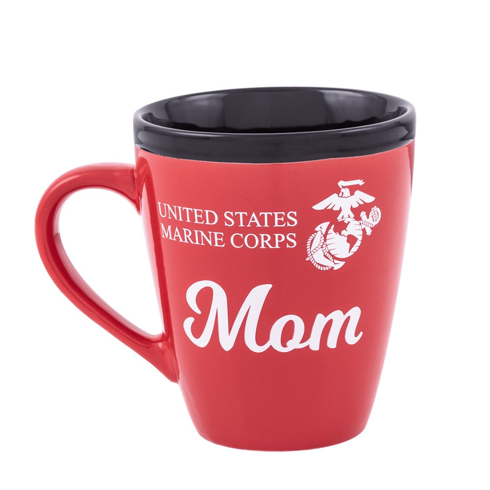 USMC Mom Red & Black Mug