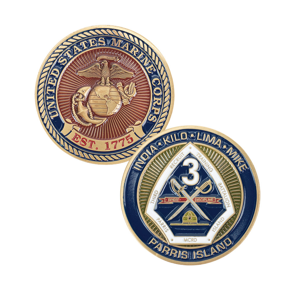 3rd Recruit Battalion Parris Island Coin