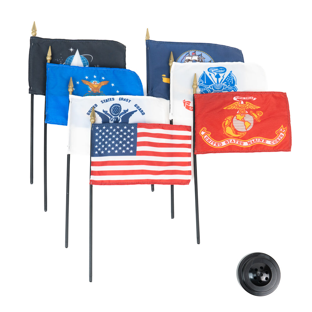 7 Flag Armed Forces Set