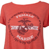 Coral Female Marines Tee