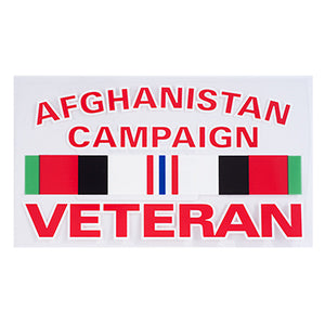 Afghanistan Campaign Veteran Decal