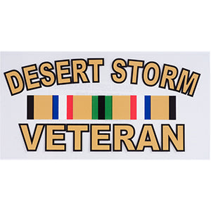 Desert Storm Veteran Decal