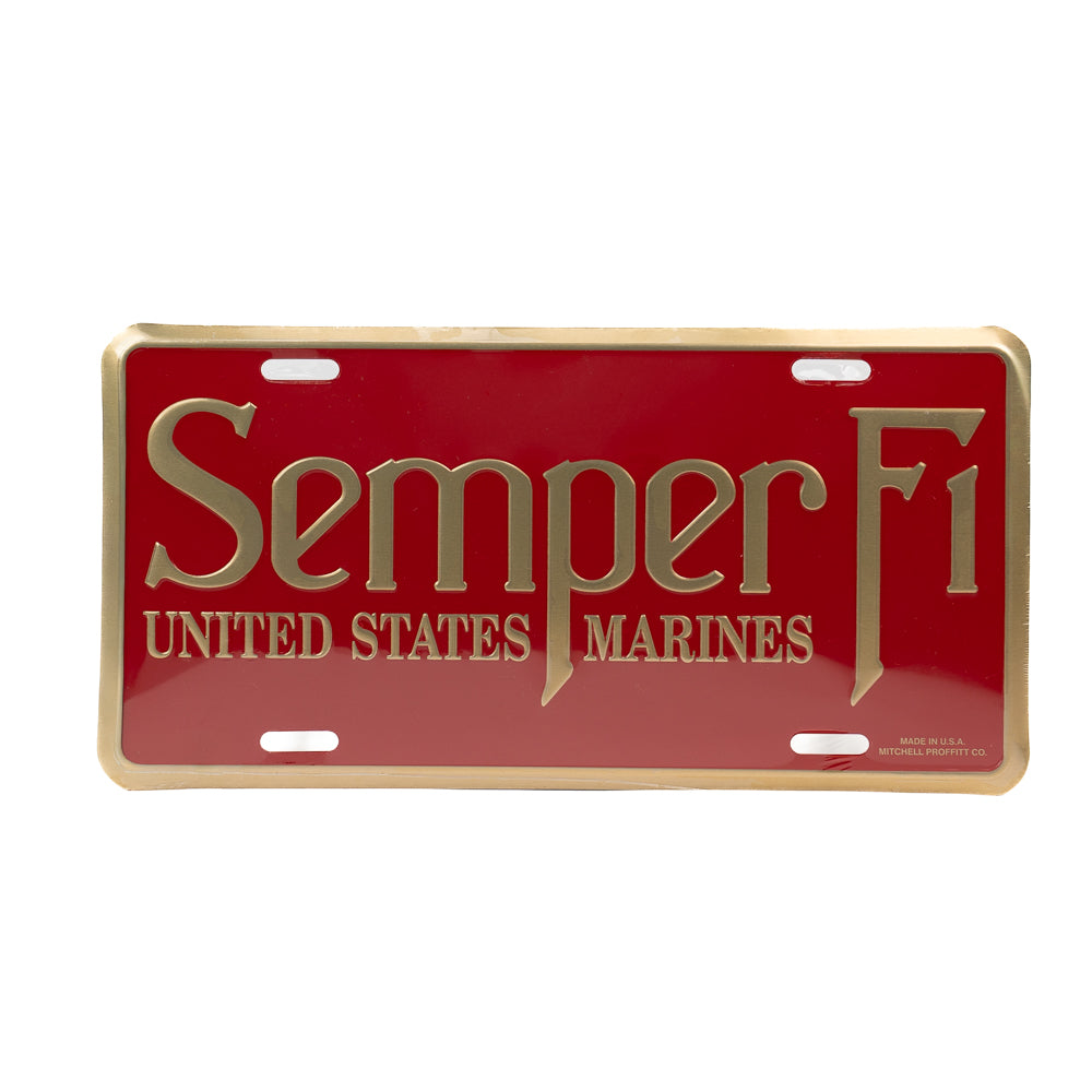 Semper Fi License Plate