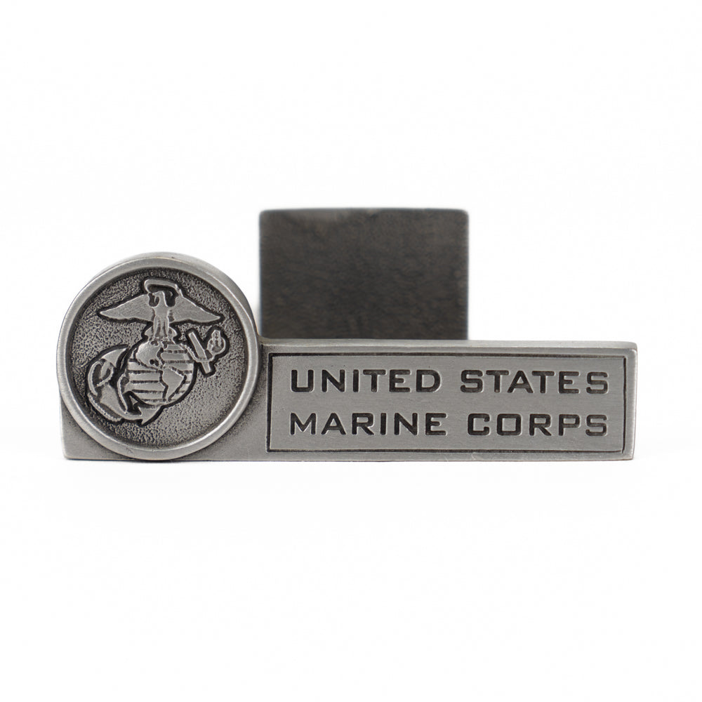 Pewter EGA Business Card Holder