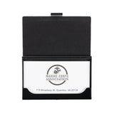 Black Steel Business Card Case