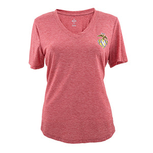 Under Armour Women's Breezy V-Neck Flawless Red