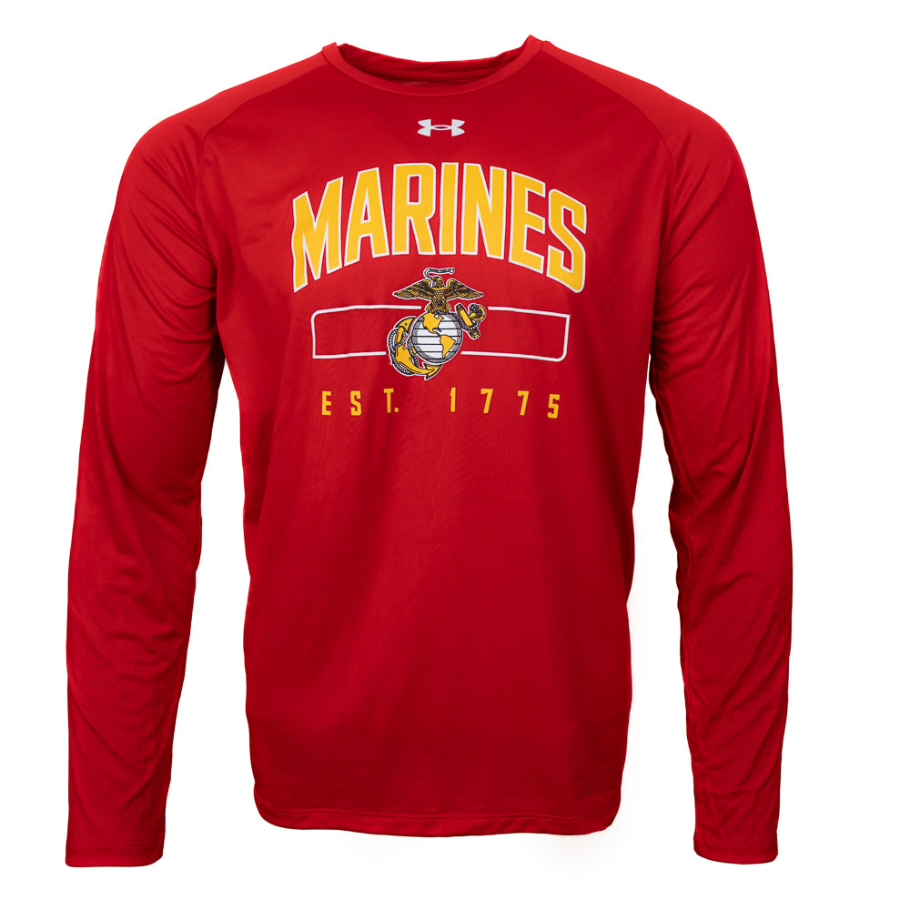 UA Tech Long Sleeve Tee Red
