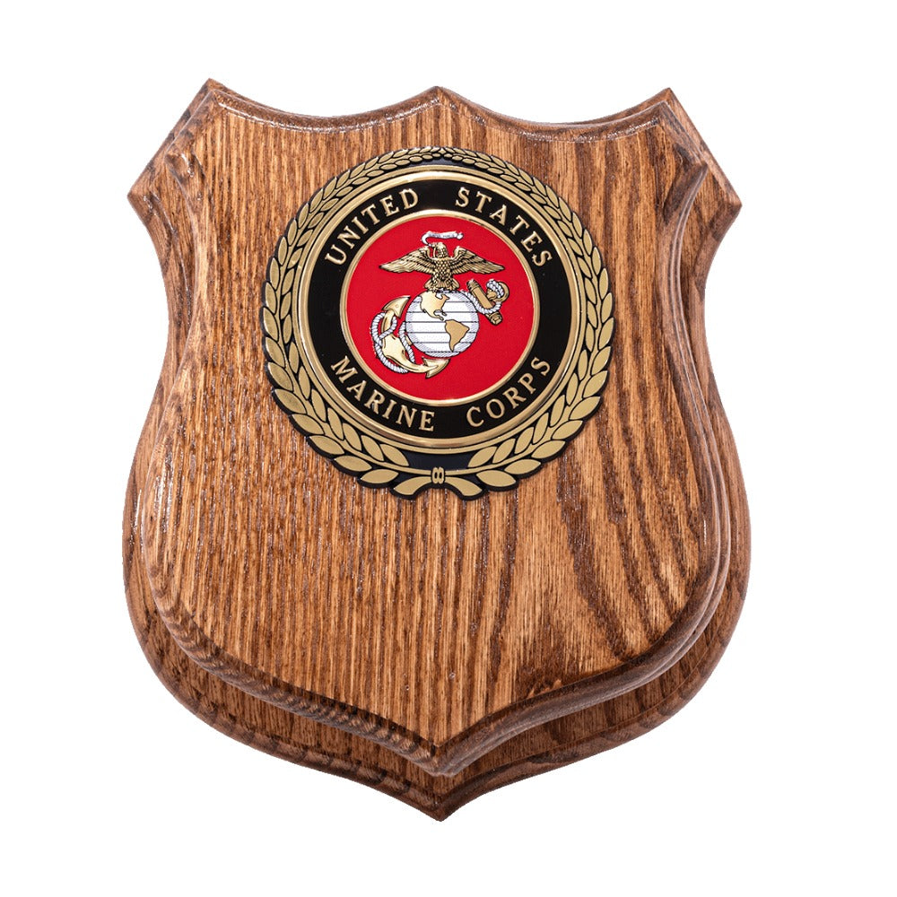 Deluxe Sword Plaque Solid Oak-Officer