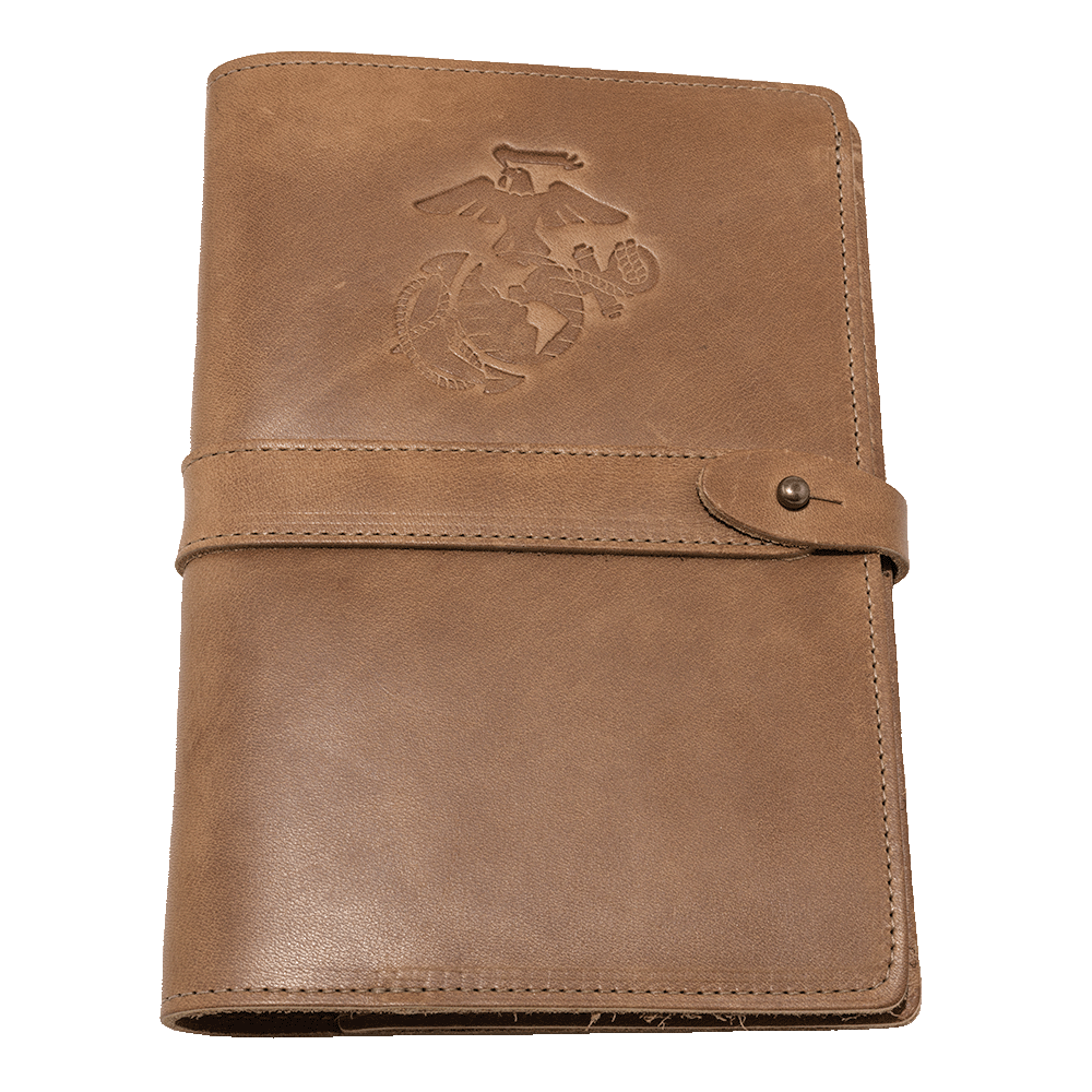 Fine Leather A5 Moleskine Journal-Tan