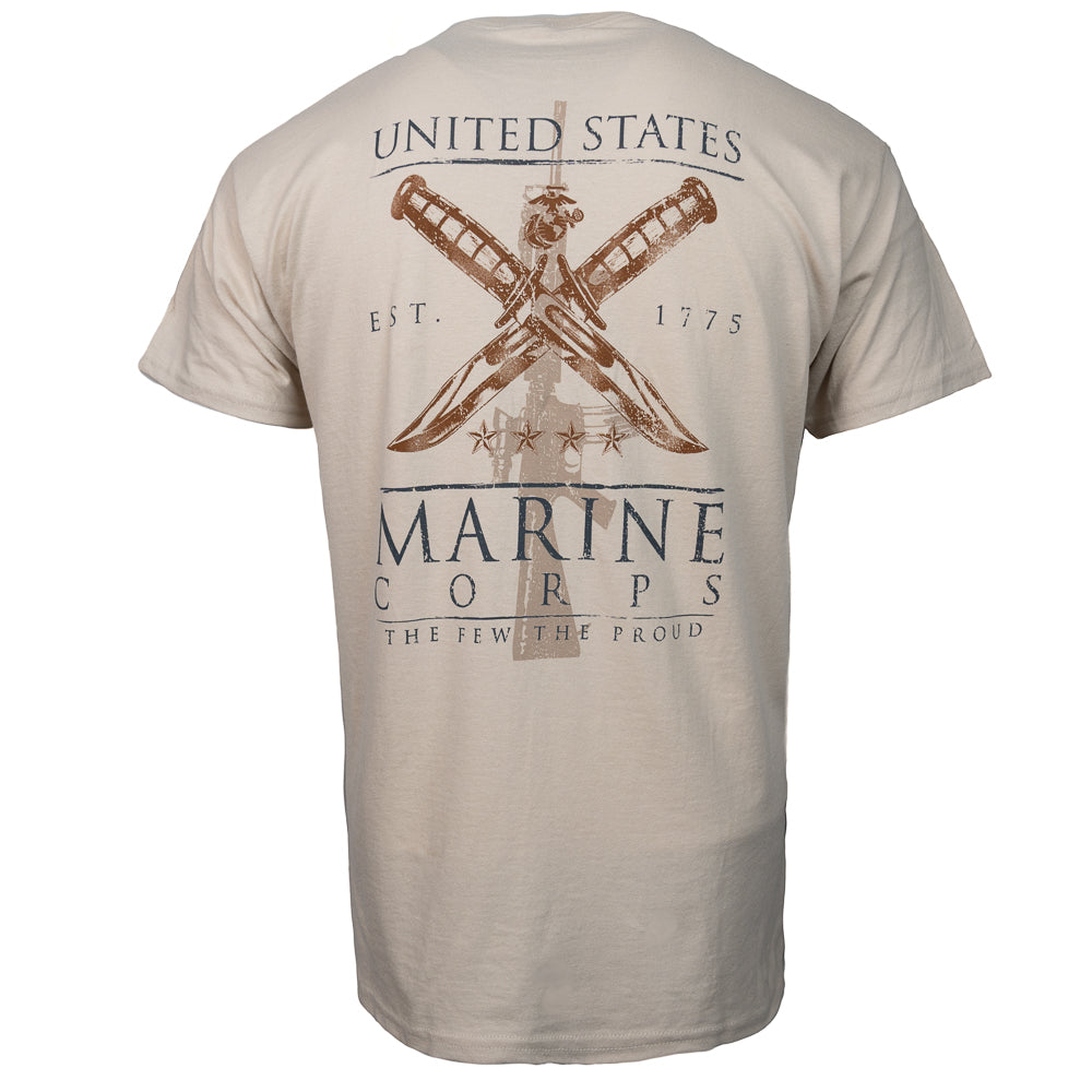 Crossed Knives Proud USMC Tee