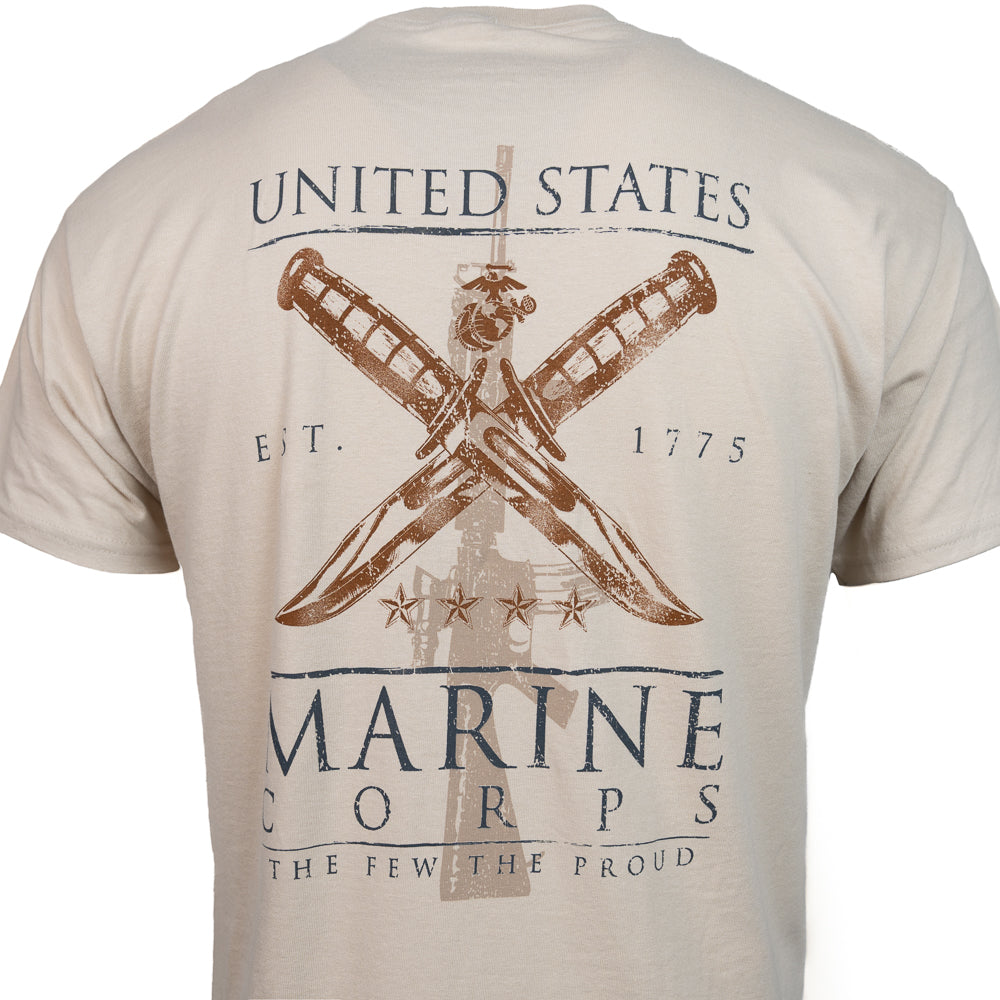 Crossed Knives Proud USMC Tee