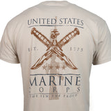 Crossed Knives Proud USMC Tee