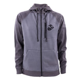 USMC Full Zip Two Tone Hoodie