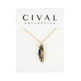 Aliza Necklace-Sm Folding Knife w/14K Gold Fill