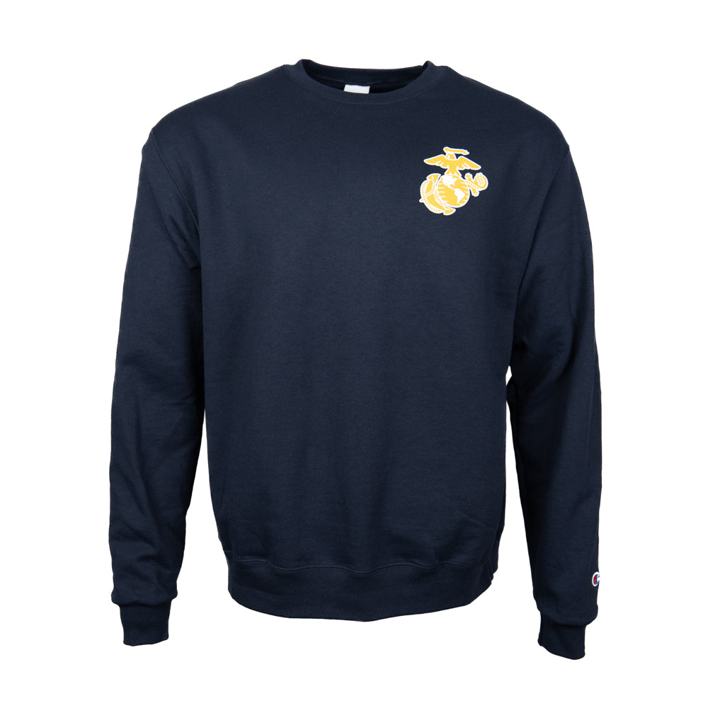 USMC Champion Powerblend Crew-Navy