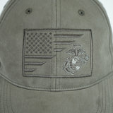 US Flag/EGA Hat-Olive Drab