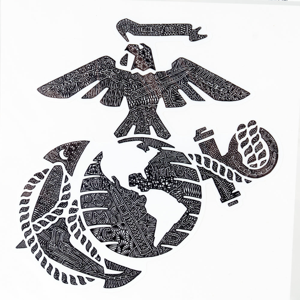 Die Cut EGA Vinyl Sticker-Hidden Pictures