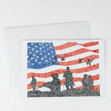 American Heroes Notecard-Hidden Images Art