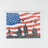 American Heroes Notecard-Hidden Images Art