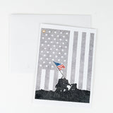 Iwo Jima Notecard-Hidden Images Art