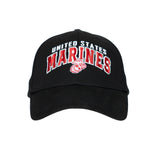 US Marines Red Arch Hat-Black