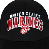 US Marines Red Arch Hat-Black