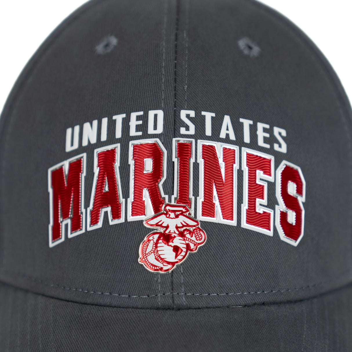 US Marines Red Arch Hat-Grey
