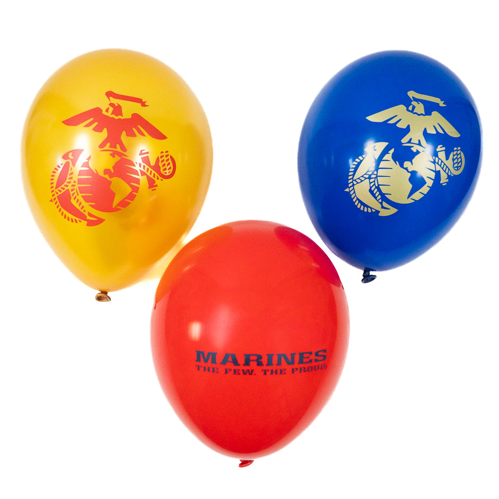 EGA/Marines Latex Balloons 10pk