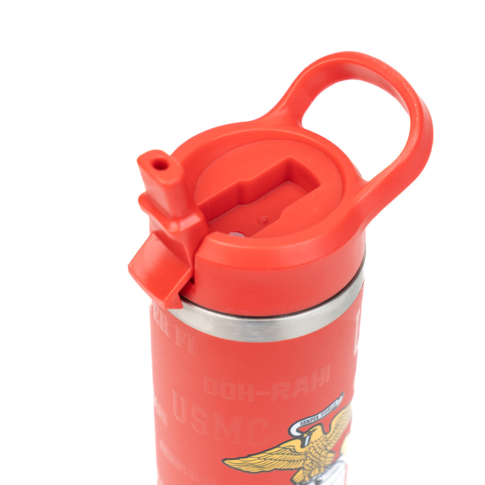 USMC Trailblazer Stainless Water Bottle-Red