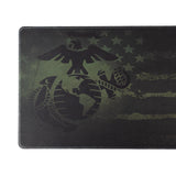 USMC Emblem/US Flag Deskpad 15" x 35"