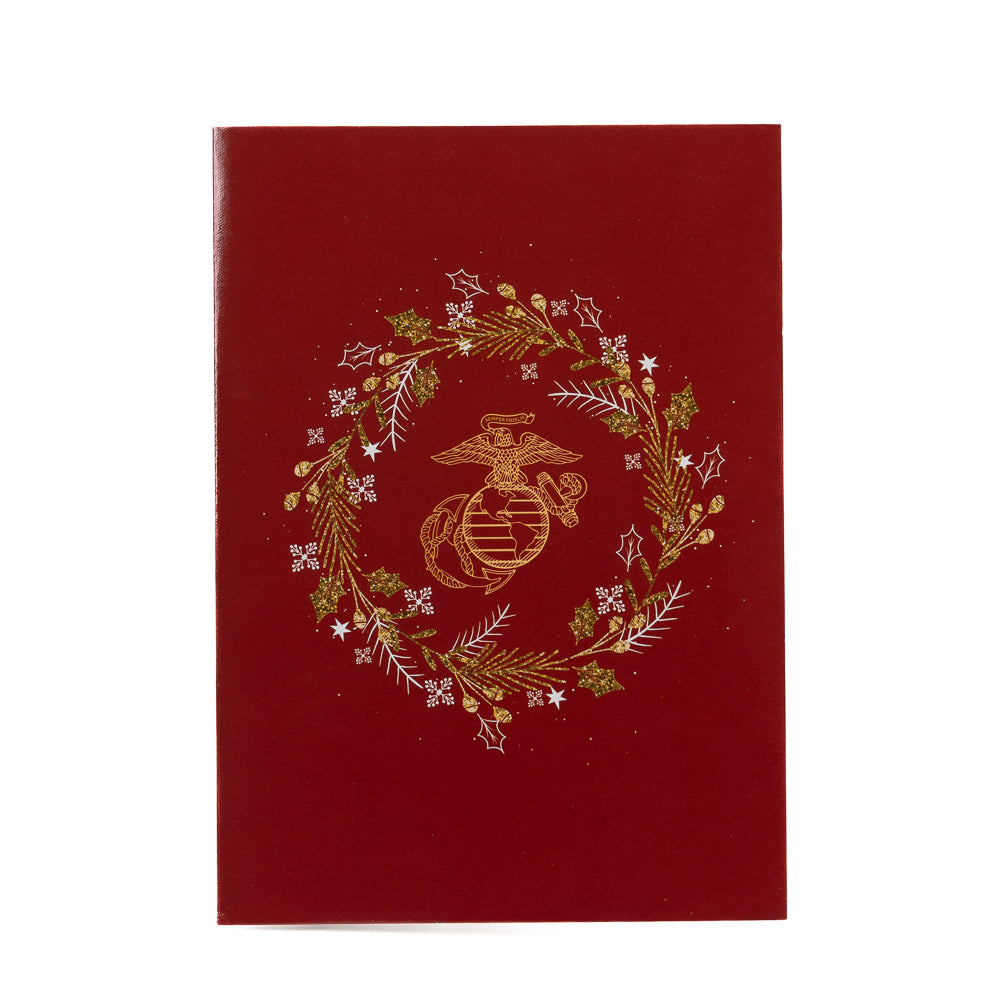 Red EGA Wreath Holiday Card Set-10pk