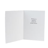 Green EGA Poinsettia Wreath Holiday Card Set-10pk