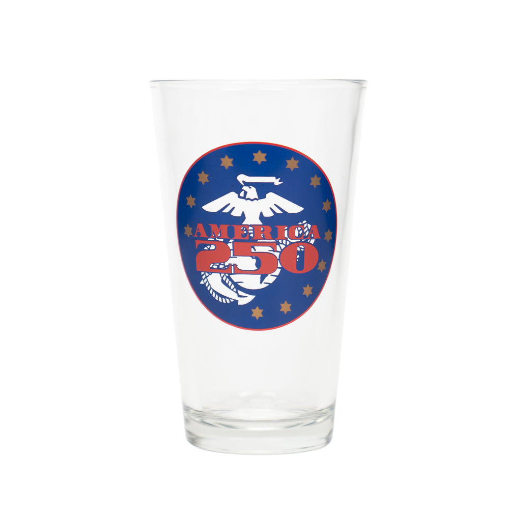 America 250 USMC Celebration Mixer Glass