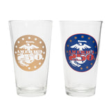 America 250 USMC Celebration Mixer Glass