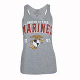 Ladies Marines Red Arch Tank Top