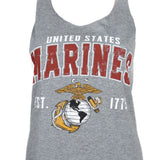 Ladies Marines Red Arch Tank Top