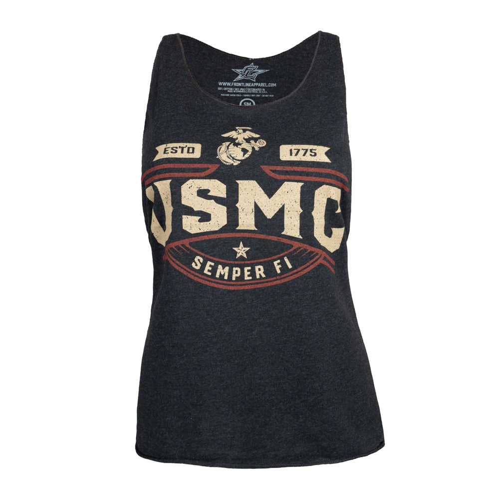 Ladies Ranch Style USMC Tank Top